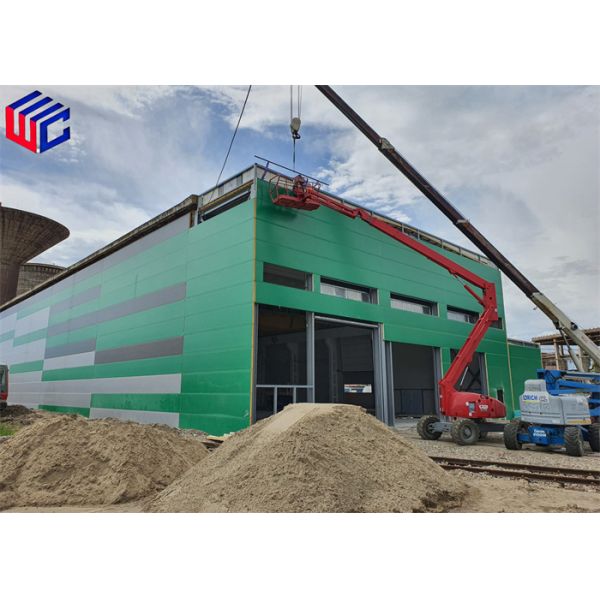 Prefab GI Steel Structure Support Construction Weather Resistant