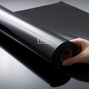 China 36 Micron Opaque Black Non Silicone Coated Release Black Polyester Film wholesale