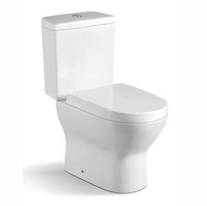 China Dual Flush Two Piece Round Toilet Top Flush Button For Small Bathrooms wholesale