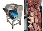 500KG/H Industrial Meat Slicer Cooked Chicken Breast Meat Beef Biltong Slicing