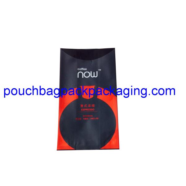 Gusset seal coffee bag pack packaging, high barrier foil coffee bag for coffee
