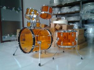 China Brand New Small Size 5-pc Acrylic Drum Set with Tube Lugs by 3 colors available wholesale