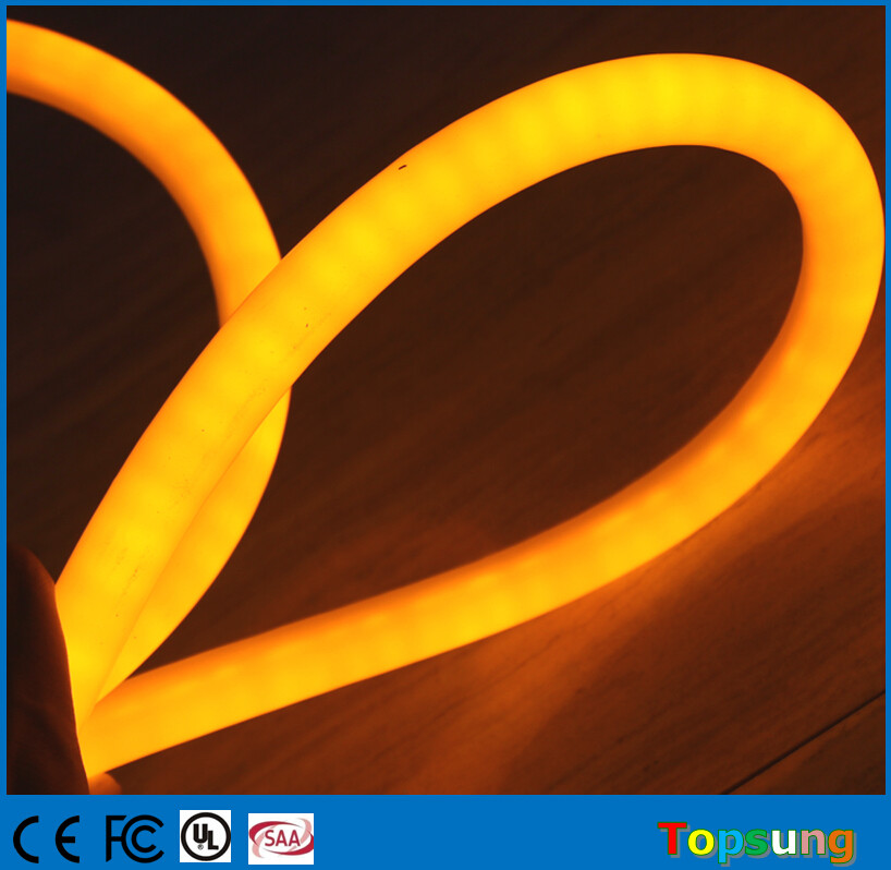 12V flexible neon led light IP67 360 degree round rope Christmas light yellow