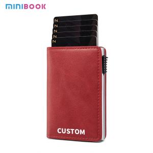 China 2024 Design PU RFID Aluminum Alloy Anti-theft Credit Card Holders Wallet for Your Needs wholesale