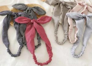 China Wire rabbit ears pinstripe elastic unique hair bands women's updo knot headband accessories wholesale wholesale