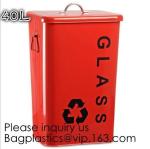 Household Metal Tin Garbage /Dust Bin,Metal Dog Pet Food Storage Bin Tin