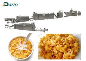 China Kellogg Breakfast Cereal Corn Flakes Processing Line Stailess Steel Siemens Motor PLC wholesale