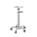ABS Engineering Plastic Aluminum Alloy Column Hospital Stand Monitor Trolley