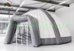 White Grey Dome Spider Inflatable Event Tent By Waterproof PVC Tarpaulin