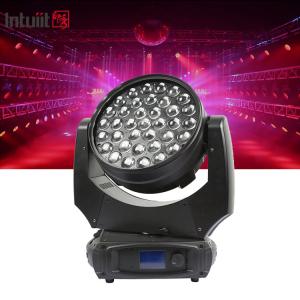 China 37x10W RGBW 4in1 Led Wash Stage Lighting DMX Professional Dj Lights 370W Zoom Moving Head Light For Party wholesale