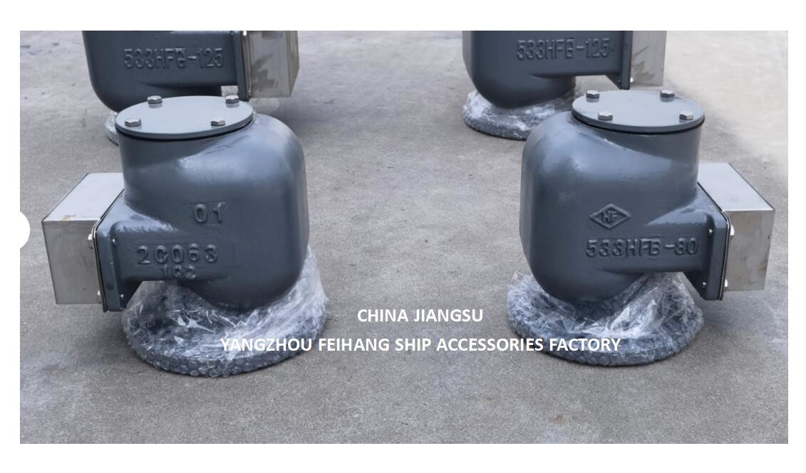 533HFB-80A BALLAST TANK AIR VENT HEAD AND BALLAST AIR PIPE HEAD 533hfb-80a BODY CAST IRON AND STAINLESS STEEL FLOATER