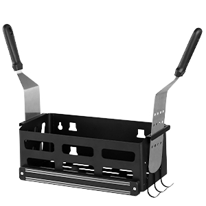 Griddle Caddy for Griddle Accessories,Space Saving ,BBQ Accessories Storage Box with a Magnetic Tool Holder Paper Towel Holder