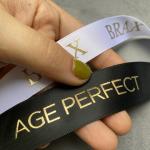 Luxury Gift Wrapping Customized 3D Gold Foil Embossed Printed With Logo Custom