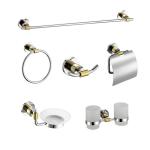 Satin Bath Accessories Mounting Kit ODM Wall Install Modern Sanitary Fittings