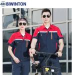 Summer Reflective Thin Work Clothing Sets Unisex Workwear Suits Short Sleeve