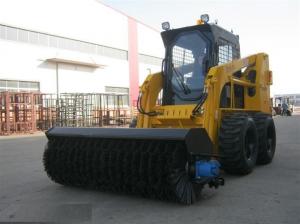 China Hydraulic Motor Skid Steer Loader 1400kg Tipping Load 50hp Power Compact Structure on sale