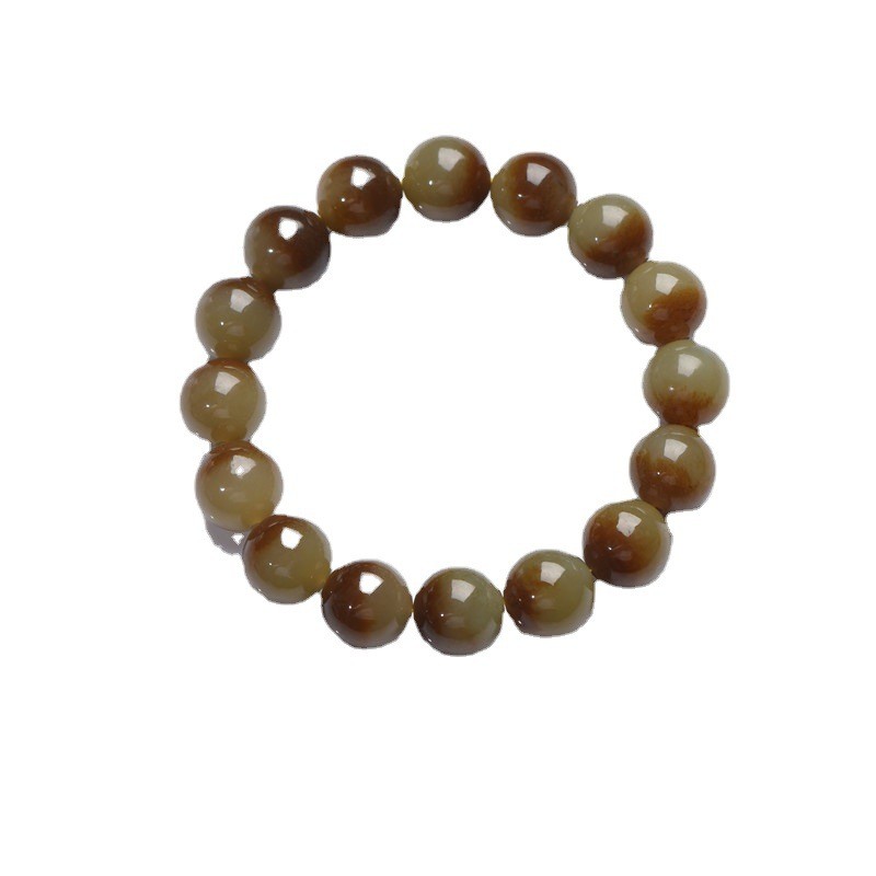 Natural Jade Stone Bracelet Jade Jewelry 6mm 8mm10mm 12mm 14mm Natural White Jade Stone Round Beads Friendship Bracelet Handmade Jewelry