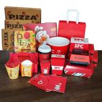 Eco-Friendly Fast Food Packaging for Noodle Fried Chicken French Fries Sandwich