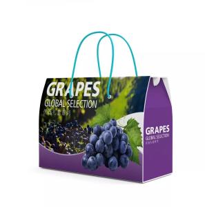 China Corrugated Cardboard Grapes Packing Box Recyclable Dia9cm*H16cm wholesale