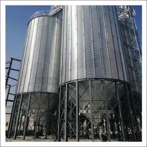 China 8000Ton Flat Bottom Galvanized Steel Paddy Storage Silo wholesale