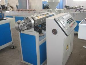 China Plastic PVC Fiber Reinforced Soft Pipe Extrusion Line , Plastic pvc Pipe Production Line wholesale