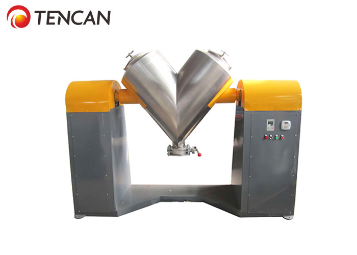 220V V Type Dry Powder Blender , Chemical Powder Mixing Machine