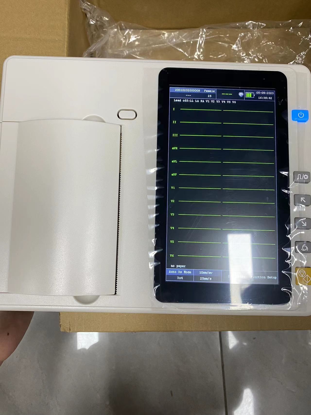 7 inch TFT Screen Medical Instrument 3/6 channel ECG Machine for Hospital Clinical Family use