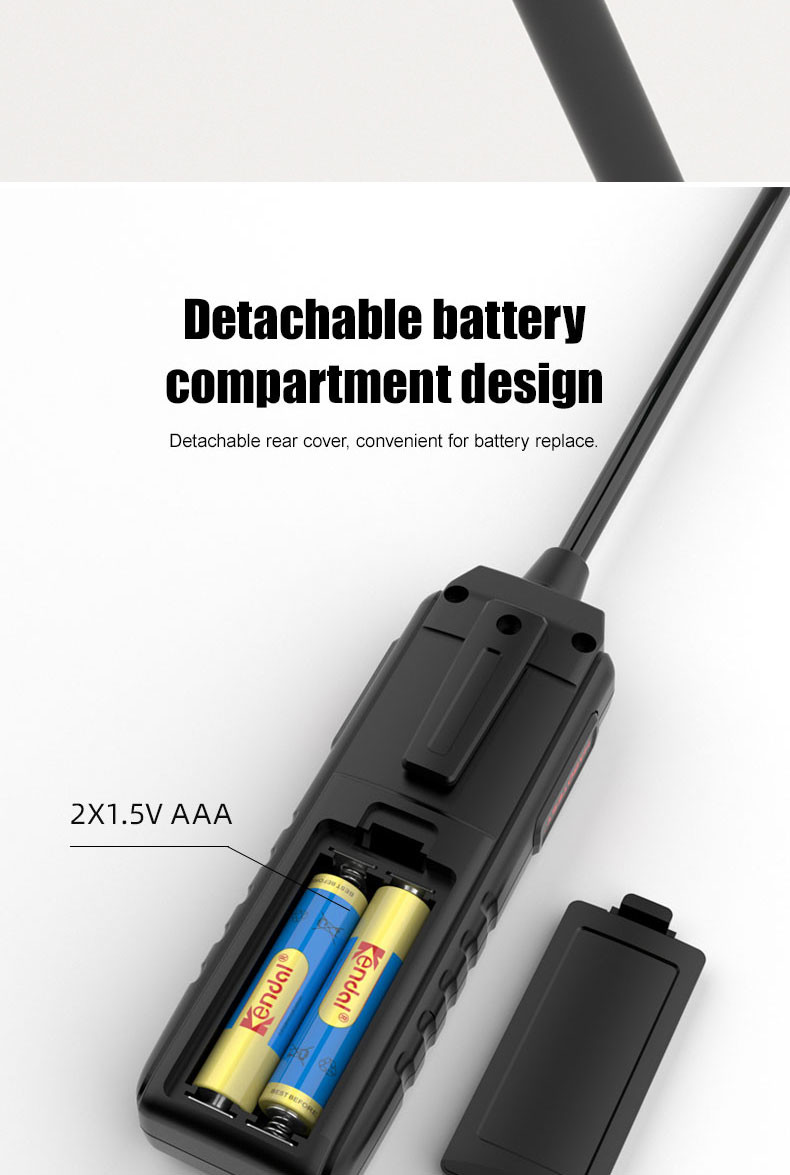 HT66 Gas Leak Detector for Combustible Flammable Natural Methane Gas Visible and Audible Alarm