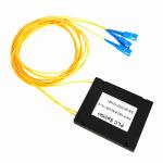 steel tube 1x2 plc splitter single mode splitter steel tube optic PLC fiber 1 x