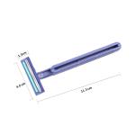 Twin Stainless Steel Blade Rubber Handle Shaving Razor Disposable
