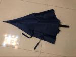 Manual Open Collapsible Golf Umbrella , Navy Color Vented Windproof Umbrella