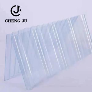 China 0.8-3mm Corrugated Translucent Pvc Roofing Sheet Fiber Resin 3000mm-11800mm wholesale