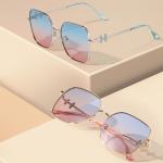 Outdoor Metal Frame Sunglasses 144mm UV Polarized Sunglasses For Prescription