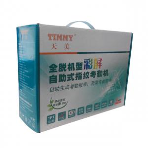 China Custom Printed Single Wall Corrugated Paper Product Boxes With Plastic Handle wholesale