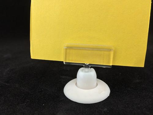 Clear Plastic Clip Sign Holders Display / Price Tag Holder Clip For Store