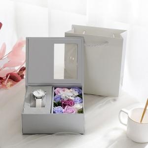 China Luxury Black Cardboard Valentine'S Day Flower Gift Box 1.0 - 3.0mm Thickness wholesale