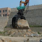 Single Or Double Grapple For Excavator, stone or wood excavator log grapple
