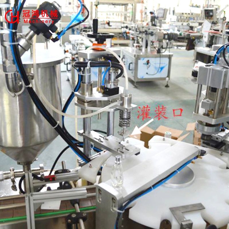 Automatic Liquid Filling Machine for Commodity Glass Bottle Capping and Filling Line