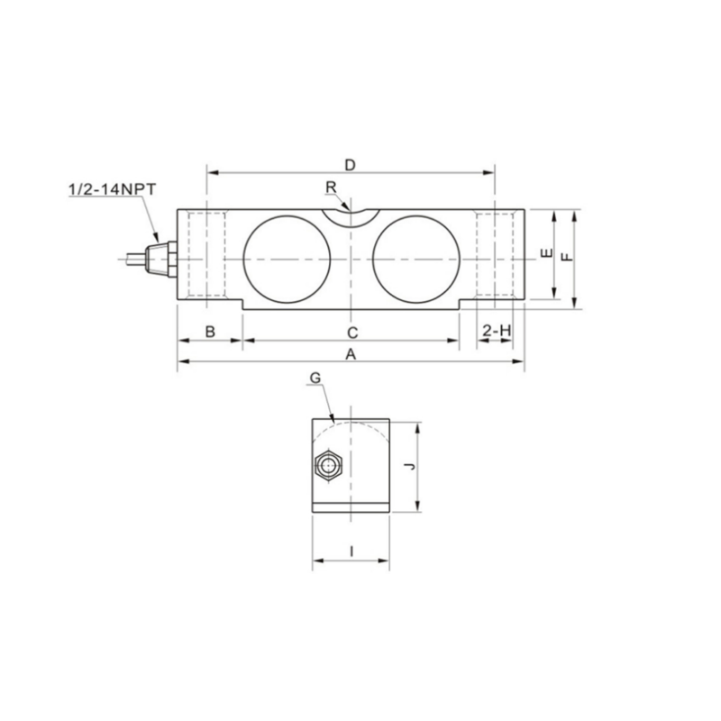 Bending Or Beam Load Cell WL-123 Bridge Type Load Cells Dual Shear Beam Structure Self-resetting For Hostile Environment