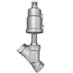 Stainless Steel Bsp Thread Pneumatic Angle Seat Valve Normally Closed for