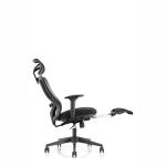 W710D700H1120-1280MM Stainless Steel Office Recliner Chair with Footrest and