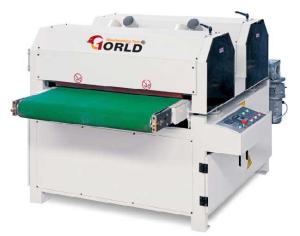 China 1300mm 4ft width finishing brush sanding polishing machinery for grooved curved flat surface wooden panel YSGSF2B1300 wholesale
