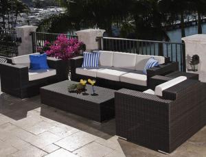 China 4 Pcs Rattan Sectional Sofa Furniture Outdoor Comfortable Casual Sectional wholesale