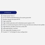 120KW 120KVA 120000VA 120000W 3 Phase Online UPS with Cabinet Dimension