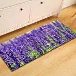 Lavender Absorbent Entrance Door Mat Anti Skid Washable Kitchen Carpet