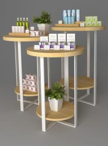 China Fashion Premium 3 In 1 Set Cosmetic Display Stand Retail Boutique Fixtures wholesale