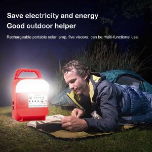 China Outdoor Rechargeable Solar Camping Flash Light Portable Power Bank Station on sale