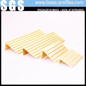 China Rustproof Copper Extruding Stair Nosing Strip Brass Stair Nosing wholesale