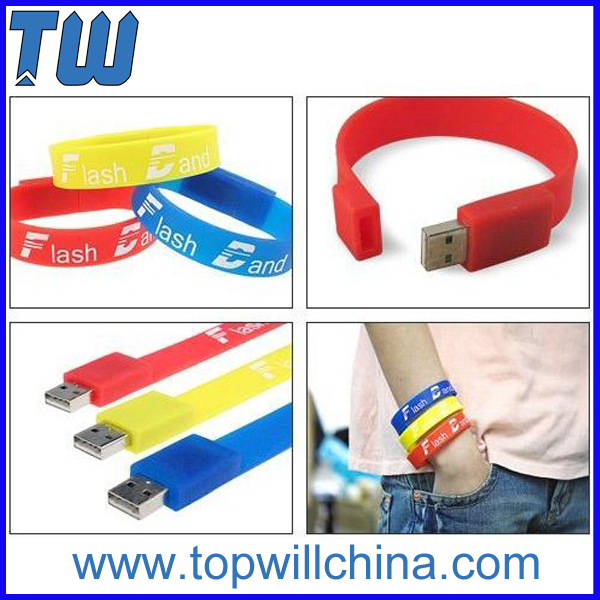 Silicone Bracelet USB 32 GB Flash Drive Delicate Design for Gifts