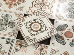 200x200 Deco Ceramic Glazed Floor Tiles , Glazed Porcelain Tile (The Lotus Pool